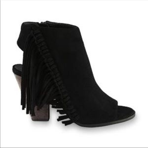 Coconuts by Matisse Black Fringe Bootie